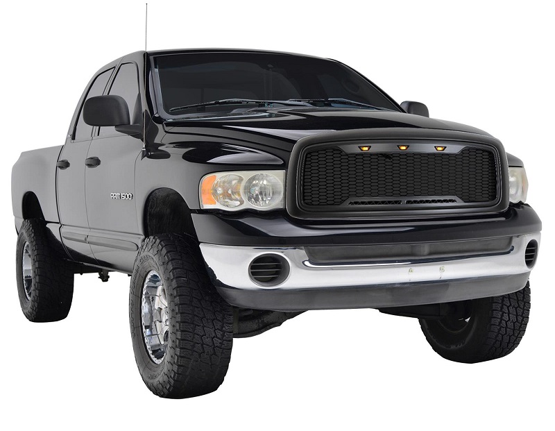 Paramount Automotive Impulse Grille with Lights 02-05 Dodge Ram